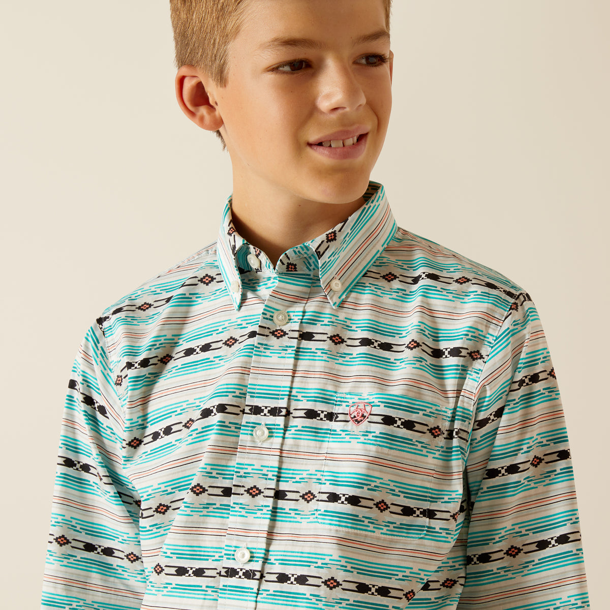 Boys Jefferson LS- Ice Green