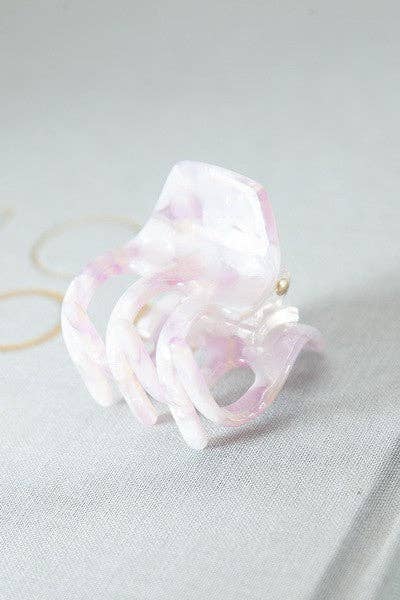 CELLULOSE SOLID TORT CHECKER HAIR CLAW CLIPS | 40H538