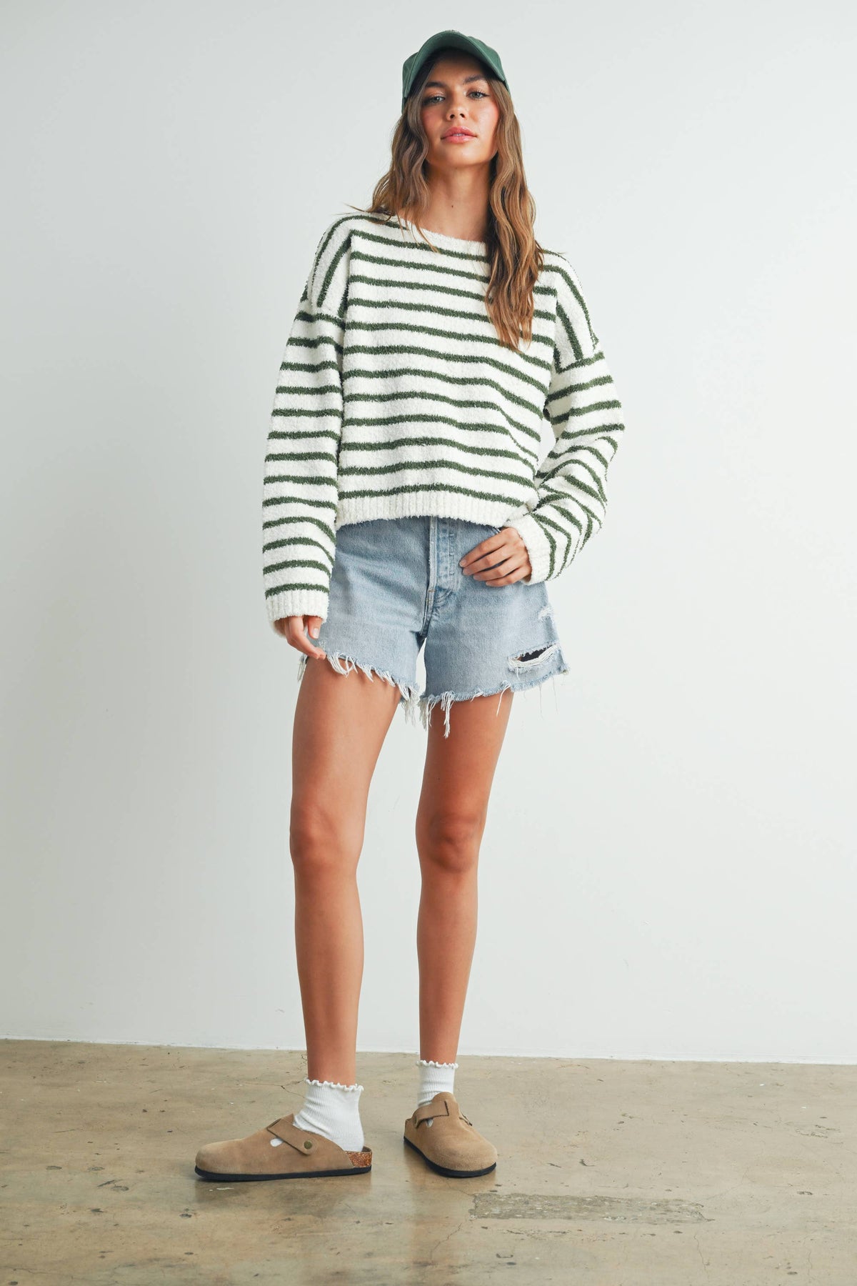 Basic Striped Knit Sweater
