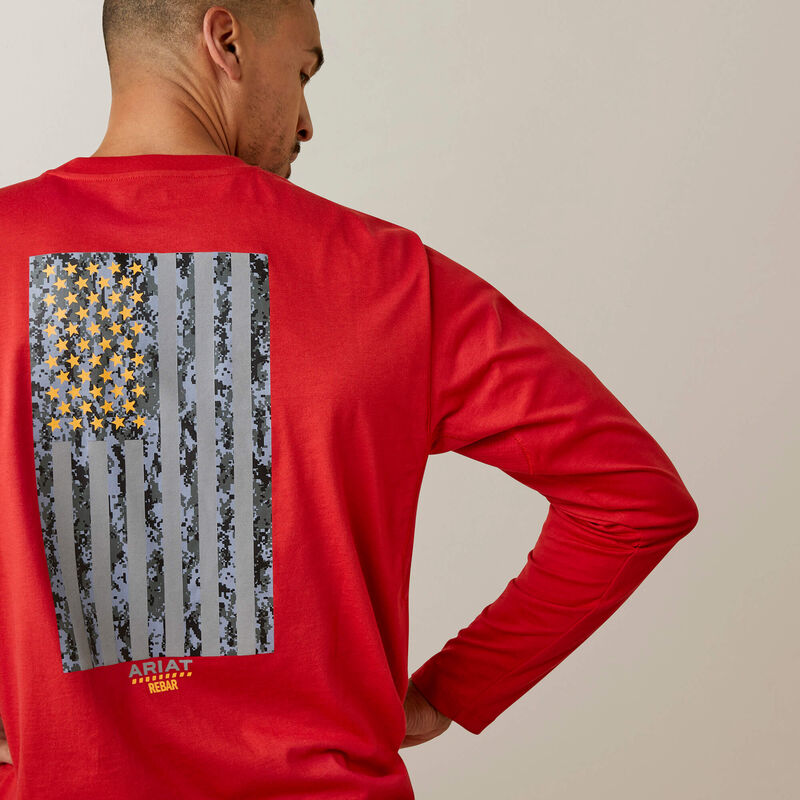 Rebar Workman Reflective Flag Graphic