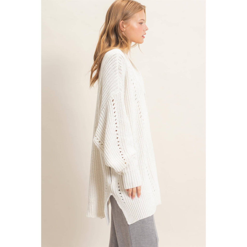 Open-Front Cardigan