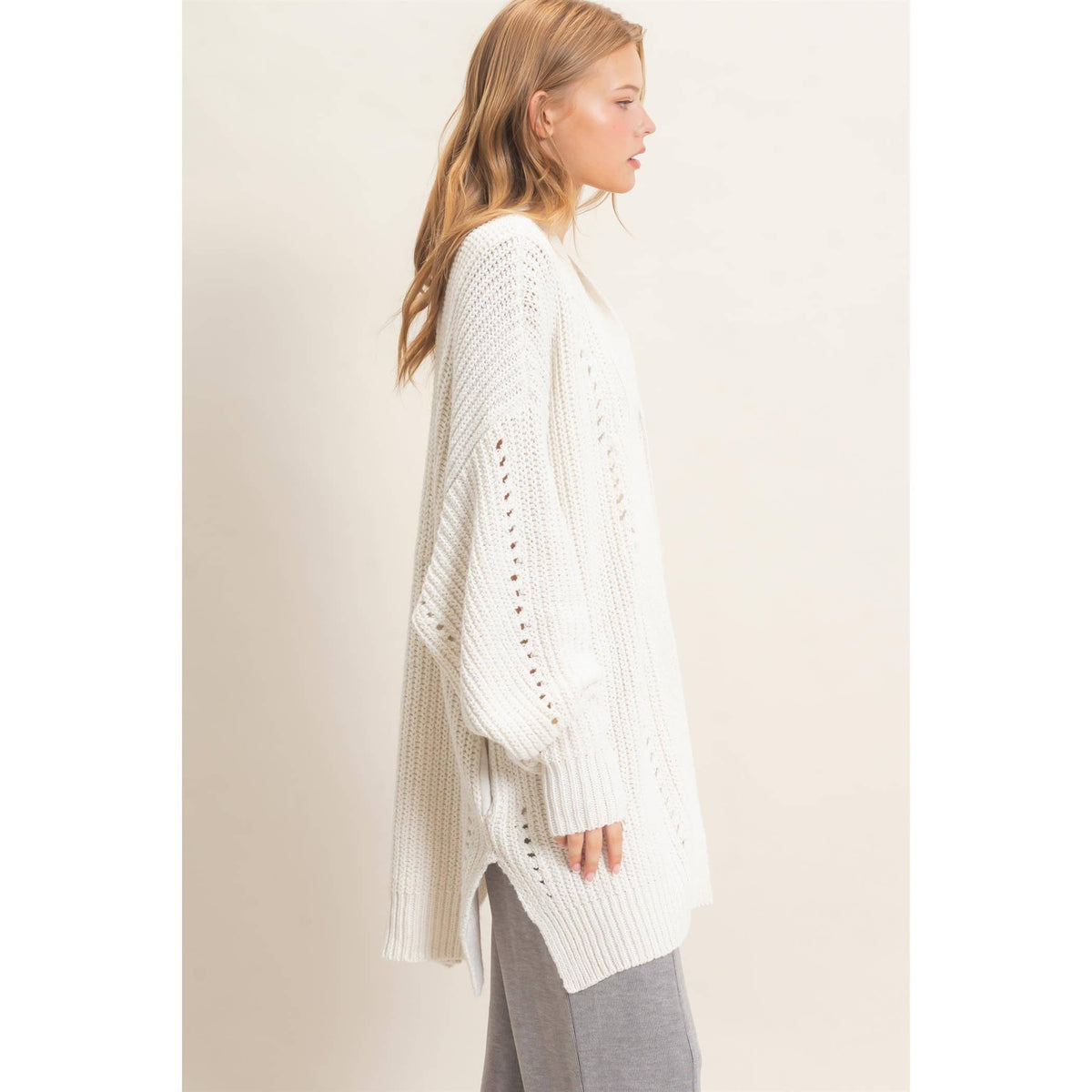 Open-Front Cardigan