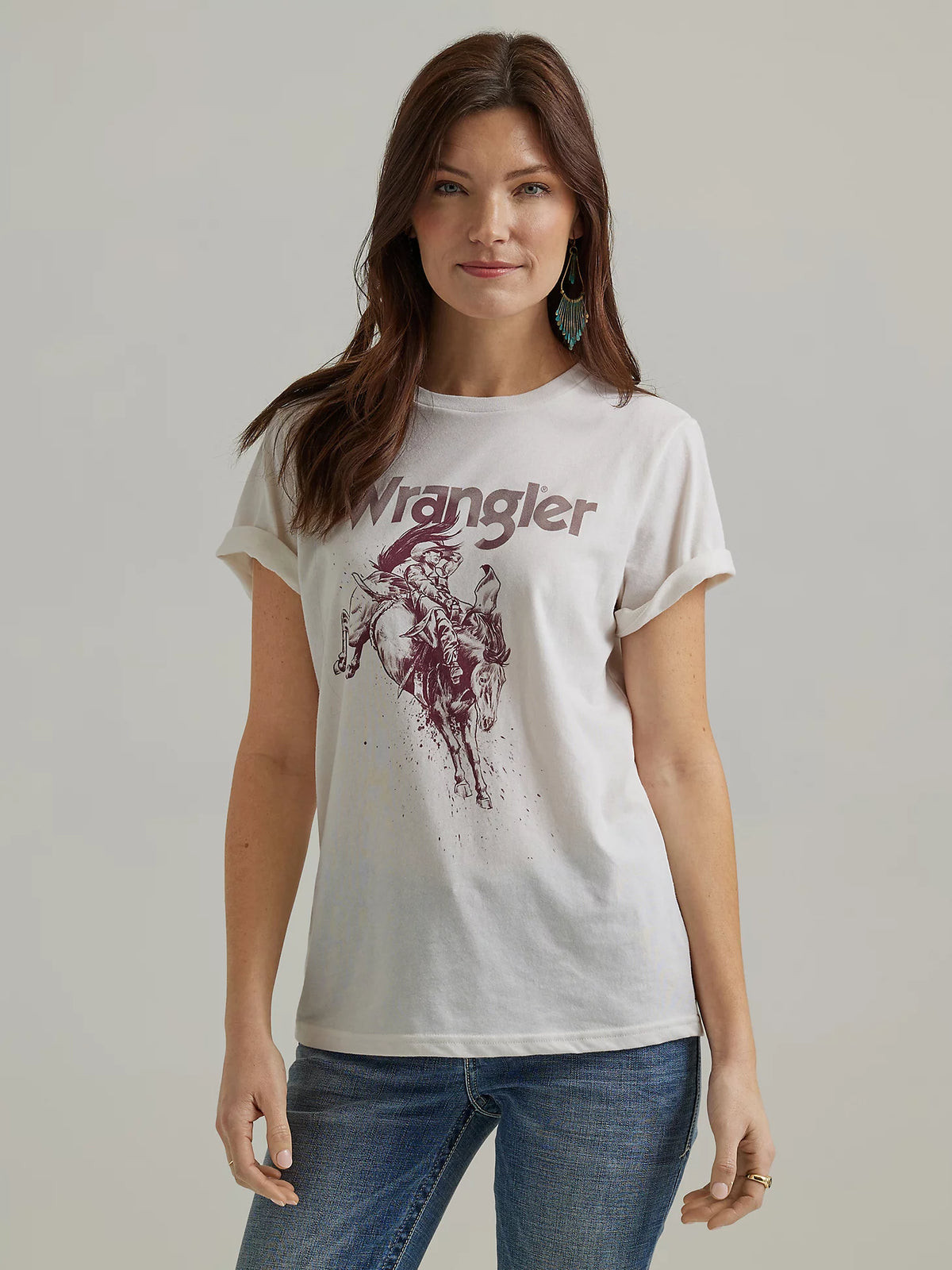 Wrangler Logo Cowboy Regular Fit Tee