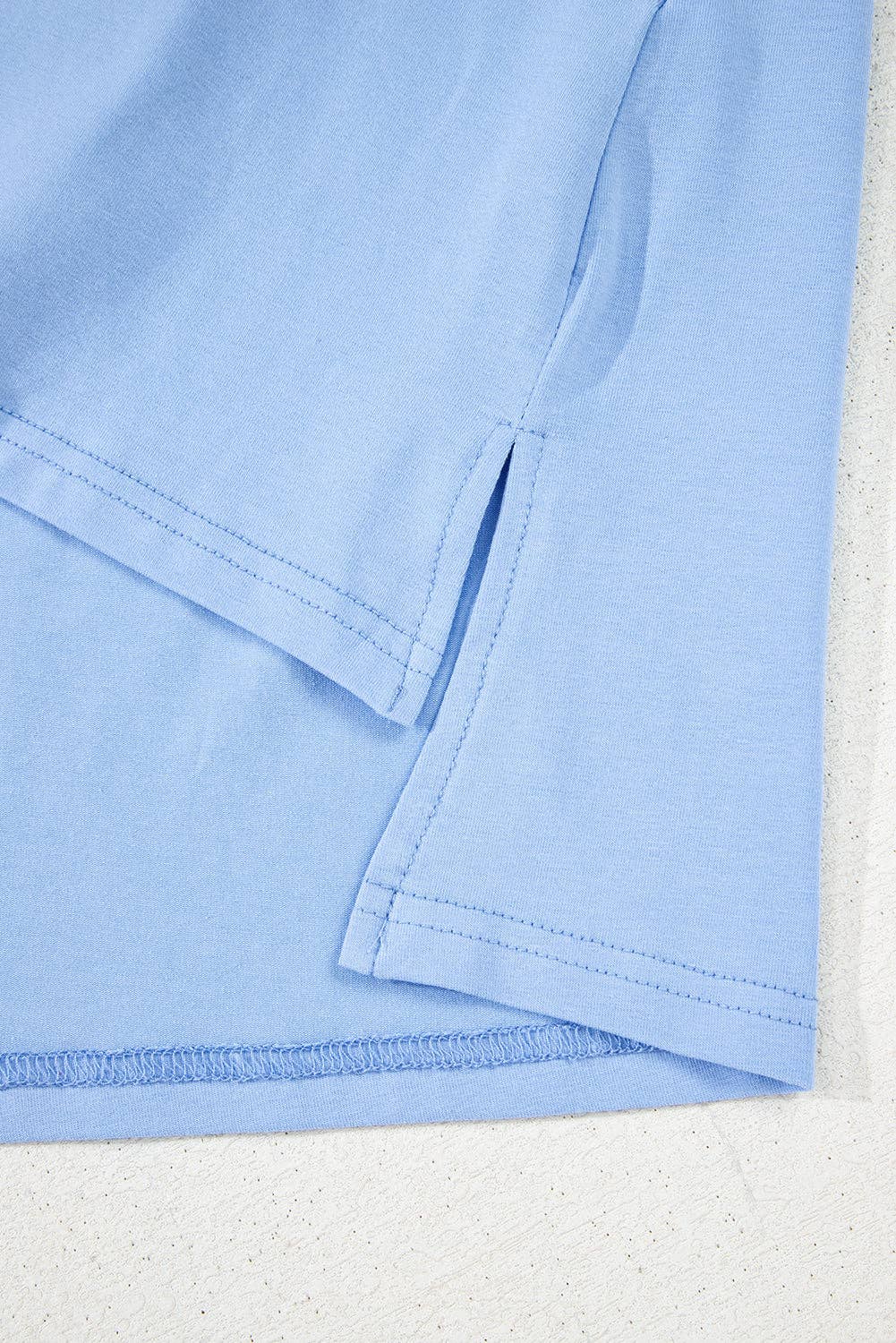 Loose Half Sleeve Hi Low Hem T Shirt