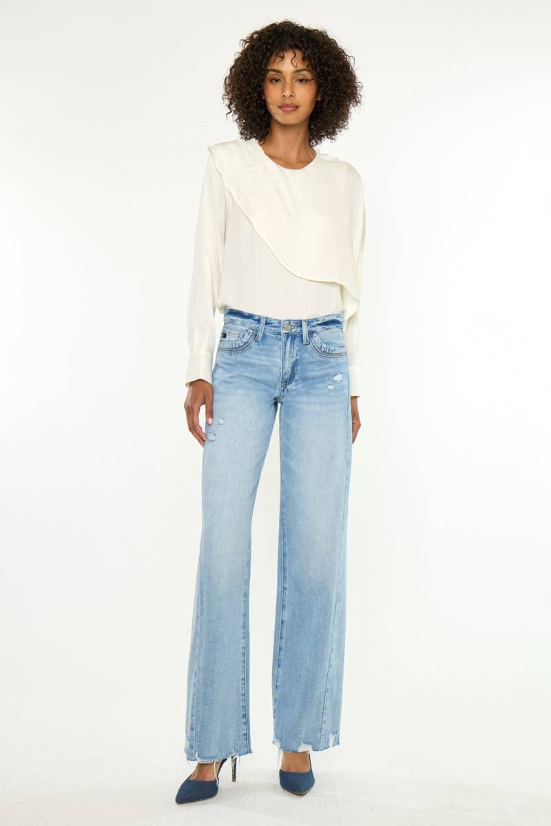 MID RISE WIDE LEG LIGHT