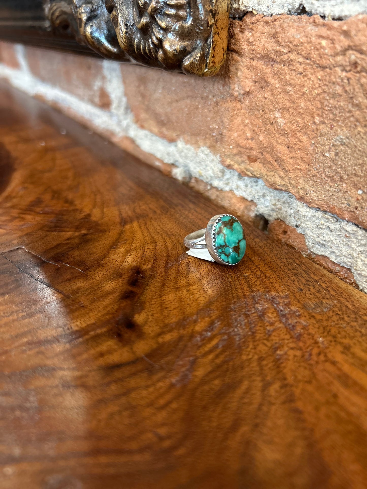 Genuine turquoise ring -6.5