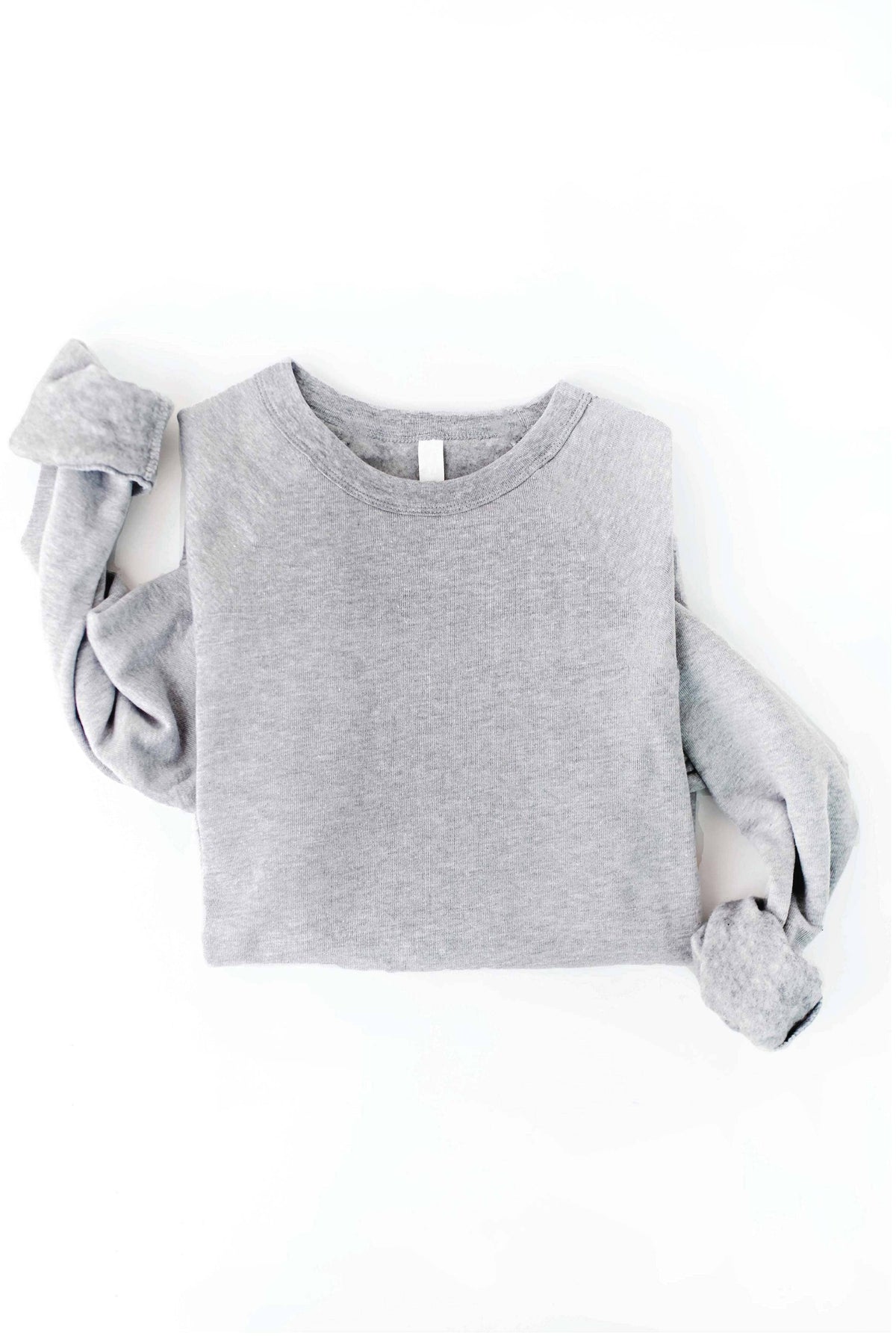 Premium Basic Solid Graphic Sweatshirt