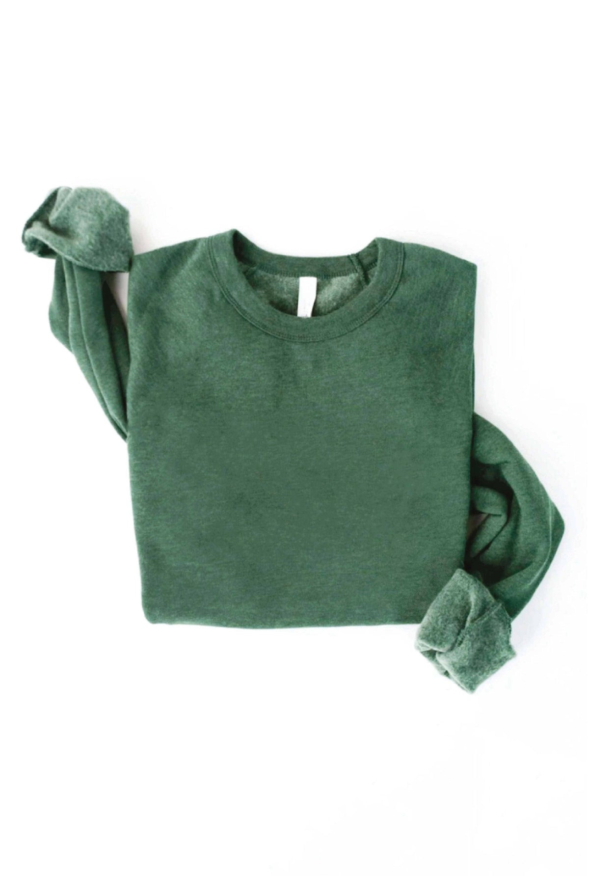 Premium Basic Solid Graphic Sweatshirt