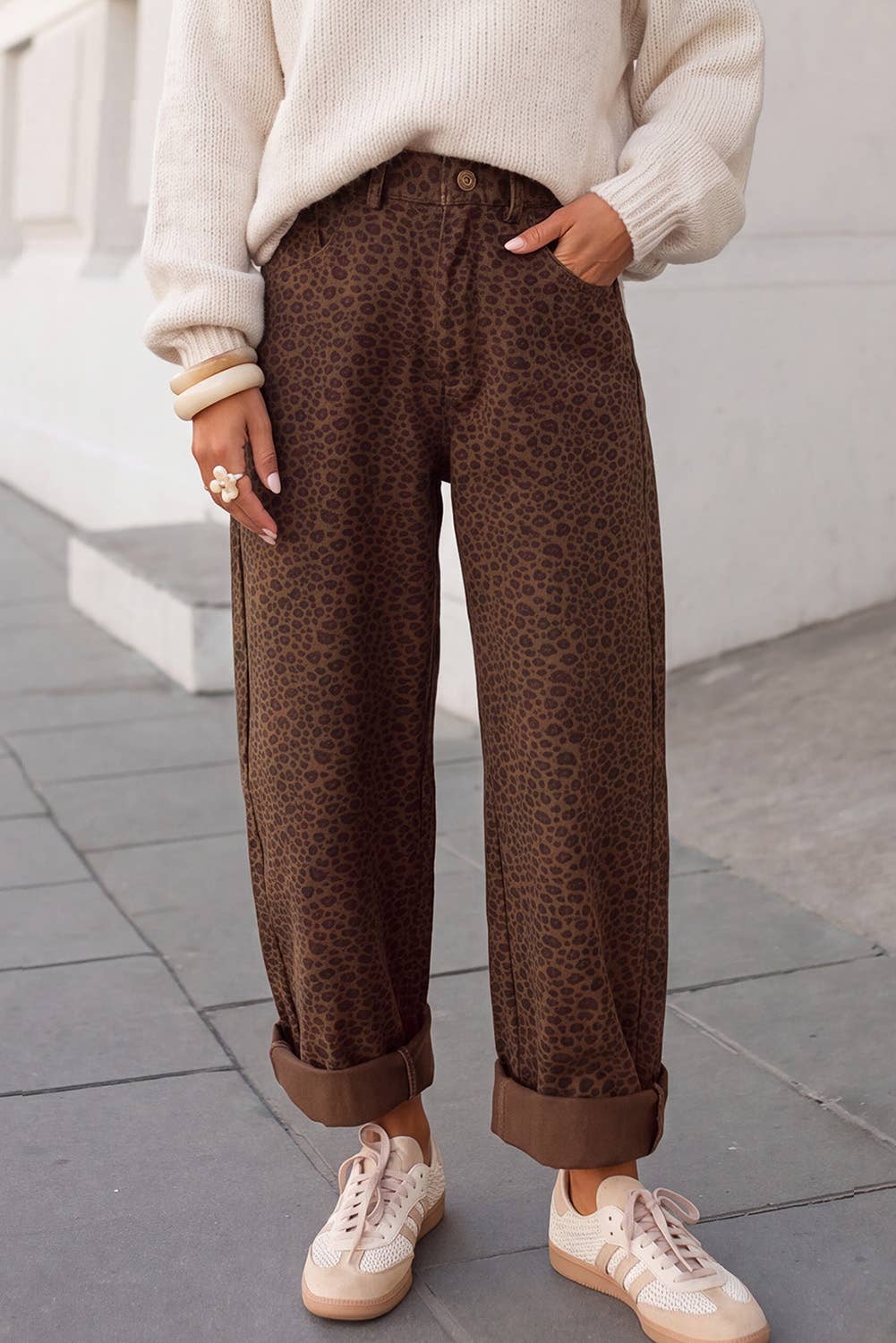 Leopard Print Jeans