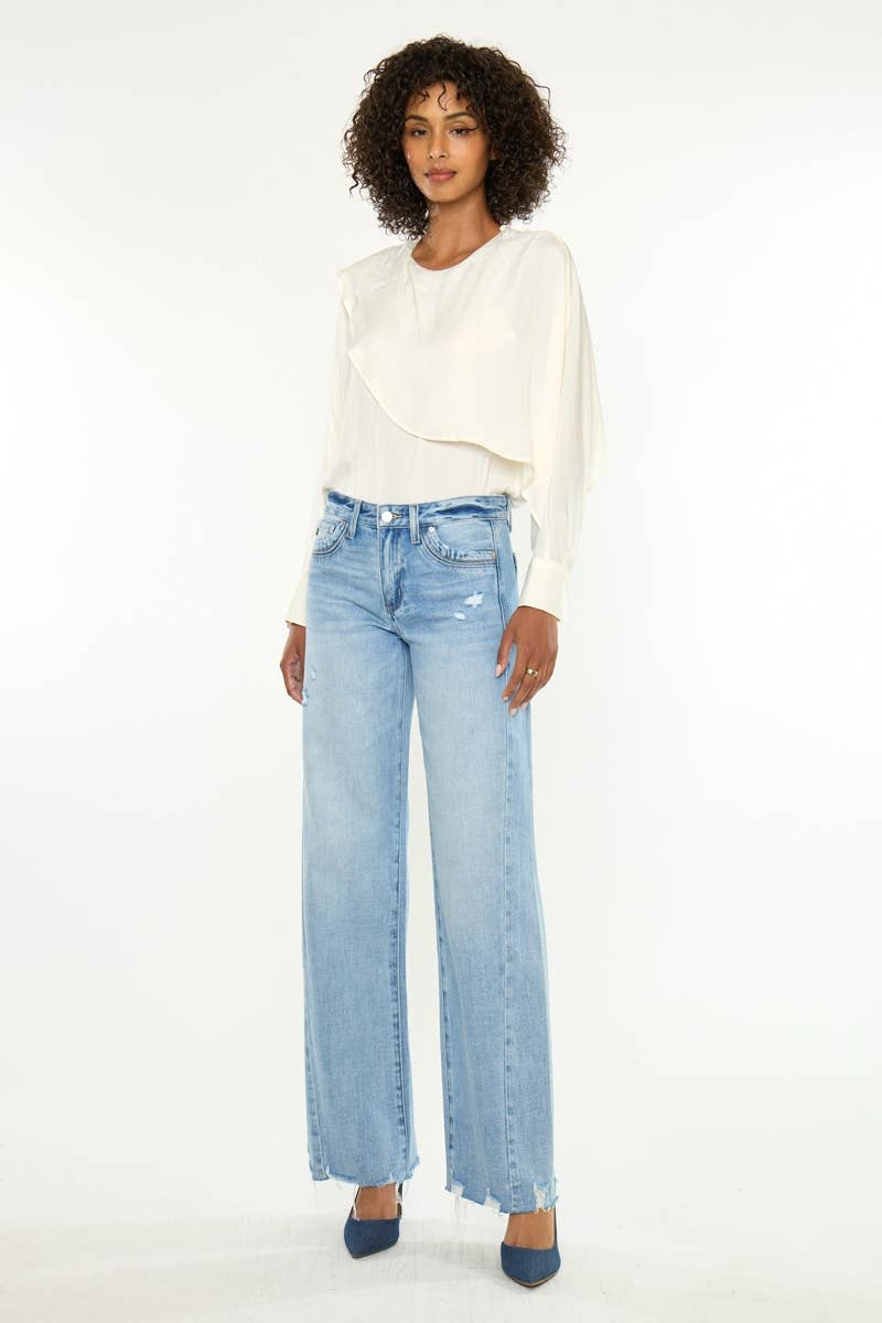 MID RISE WIDE LEG LIGHT