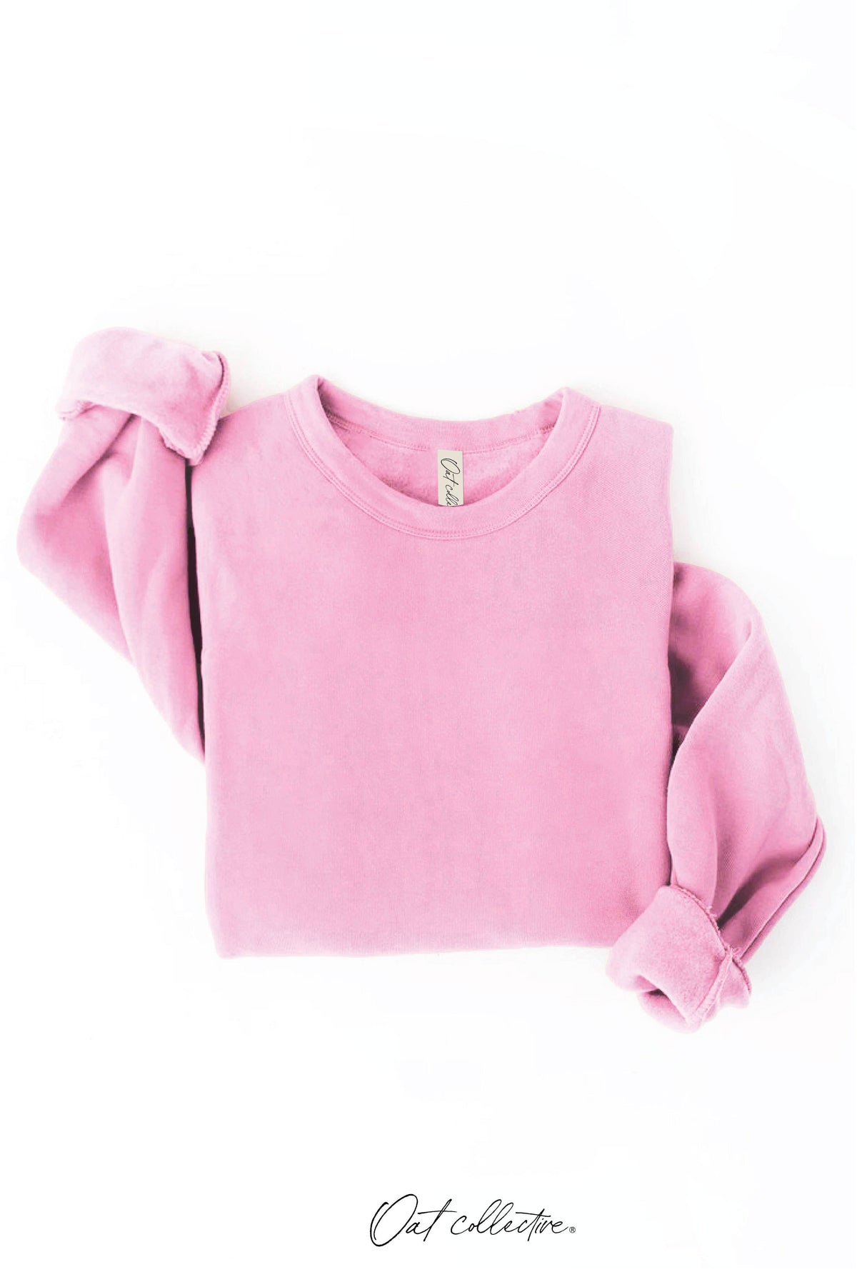Premium Basic Solid Graphic Sweatshirt