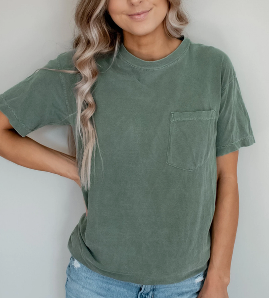 Comfort Colors Unisex Garment-Dyed Heavyweight Pocket Shirt