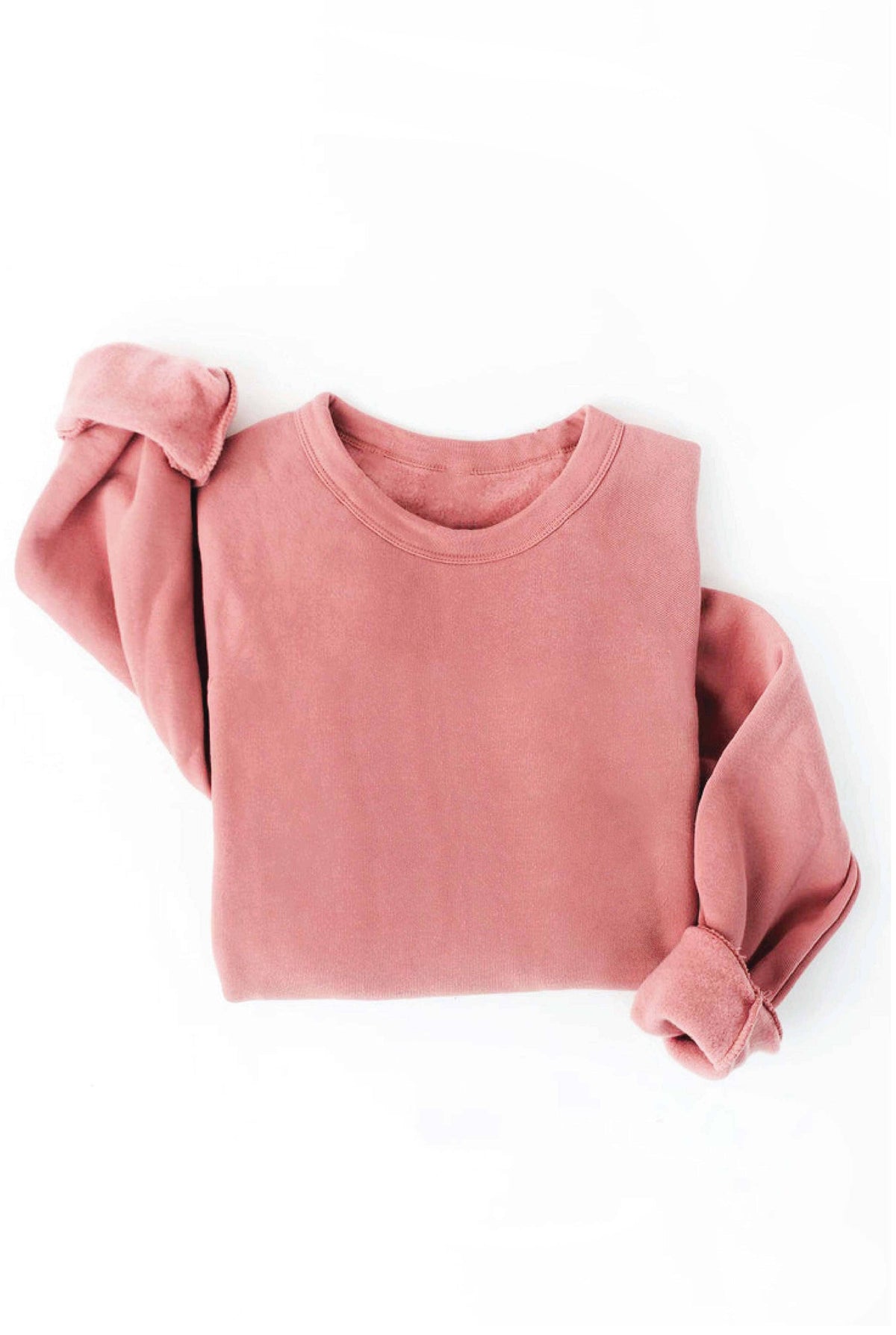 Premium Basic Solid Graphic Sweatshirt