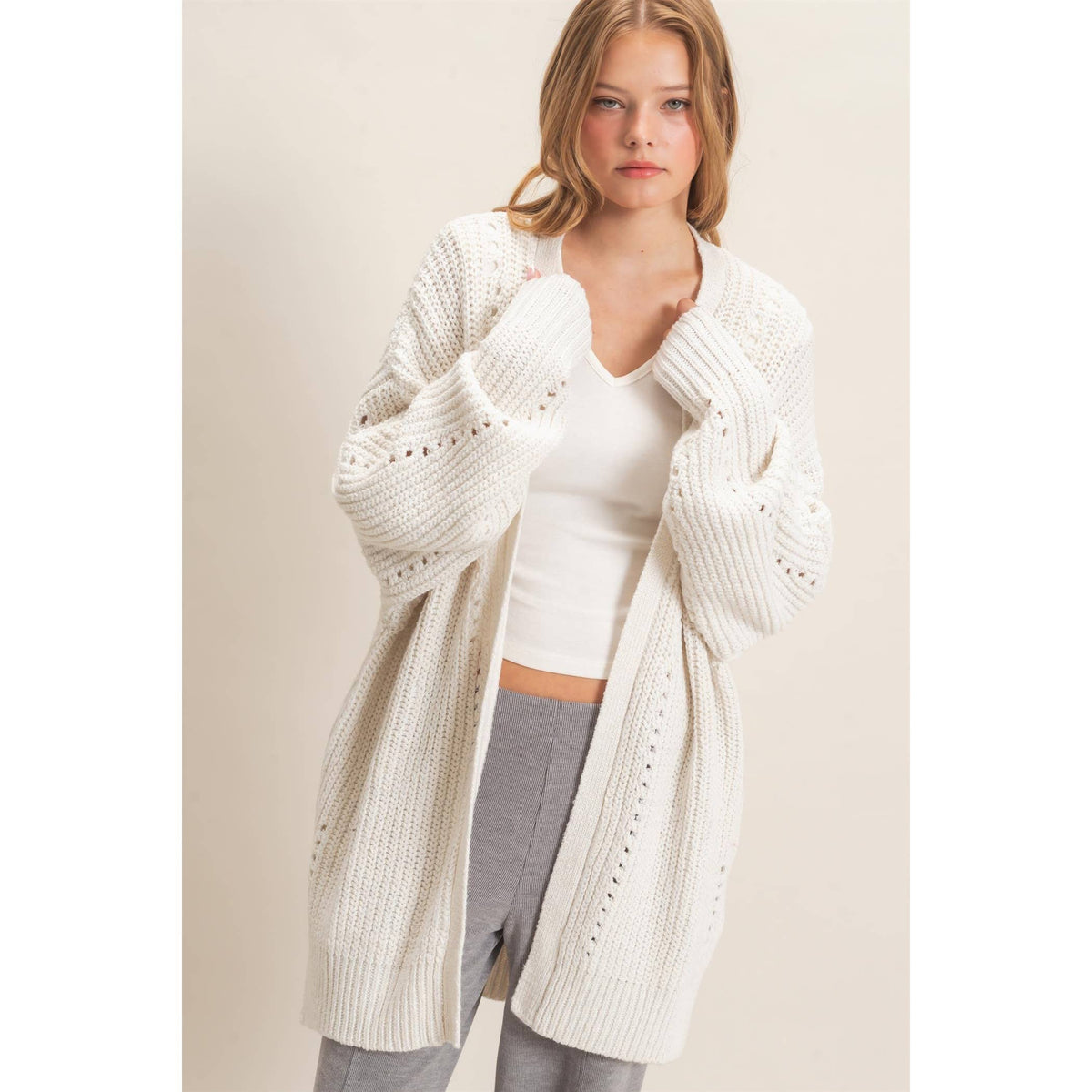 Open-Front Cardigan