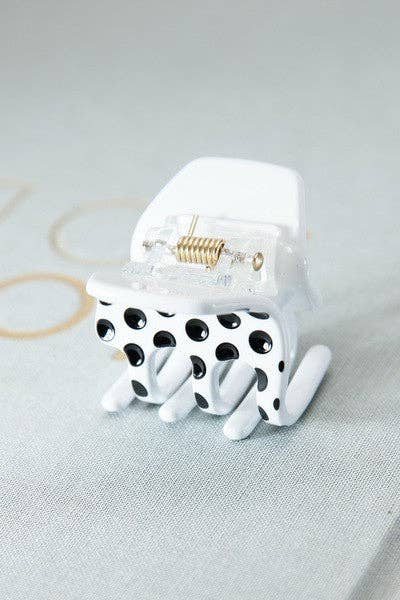 CELLULOSE SOLID TORT CHECKER HAIR CLAW CLIPS | 40H538