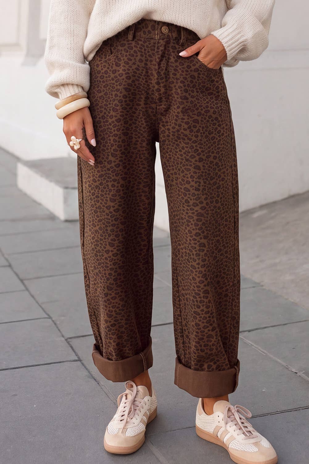 Leopard Print Jeans