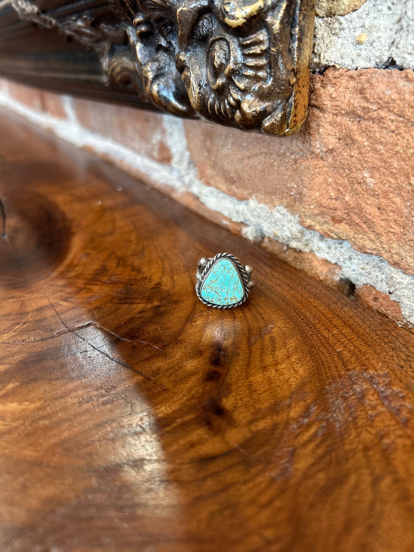 Genuine turquoise ring - 6.75