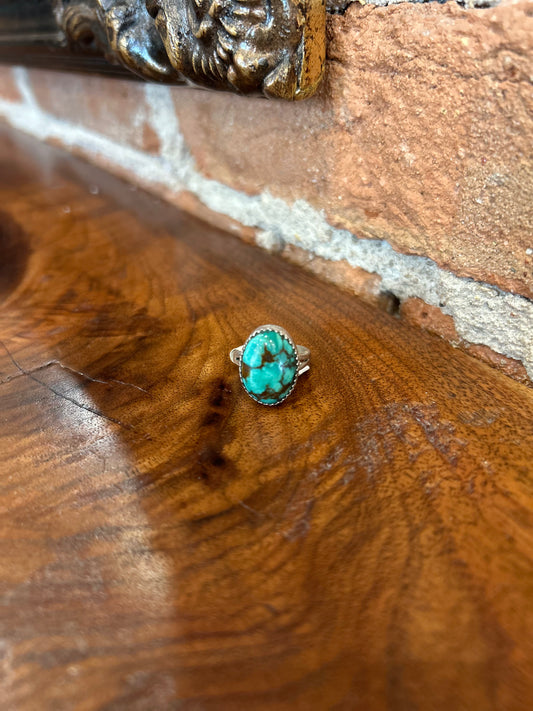 Genuine turquoise ring -6.5
