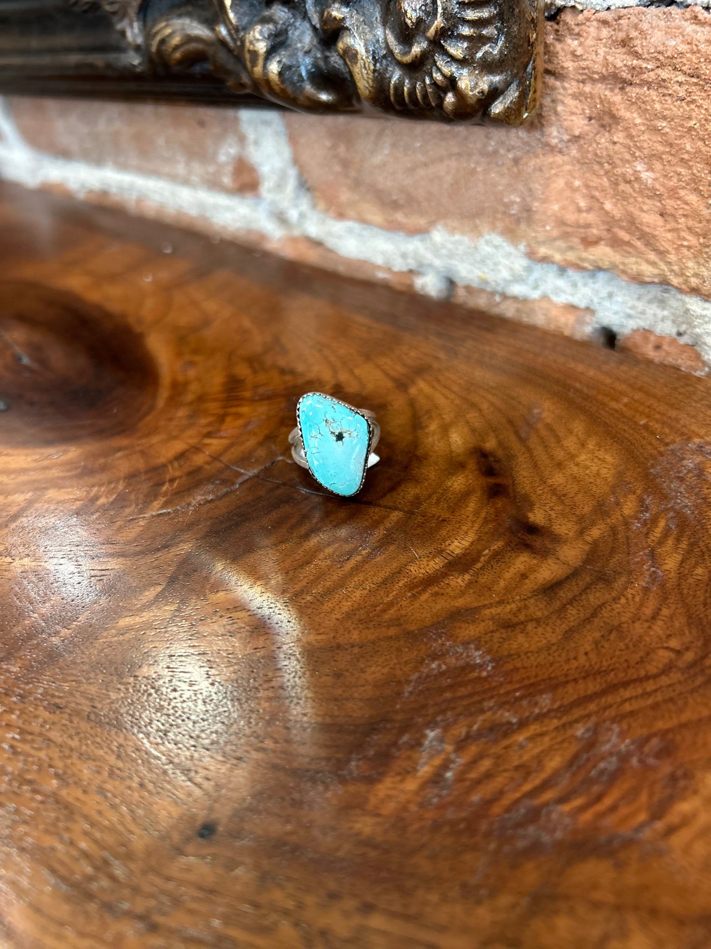 Genuine Kingman turquoise Ring- 6.5