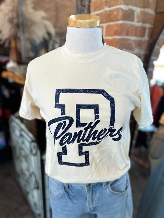 Panthers script tee
