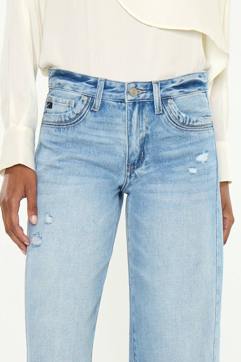 MID RISE WIDE LEG LIGHT
