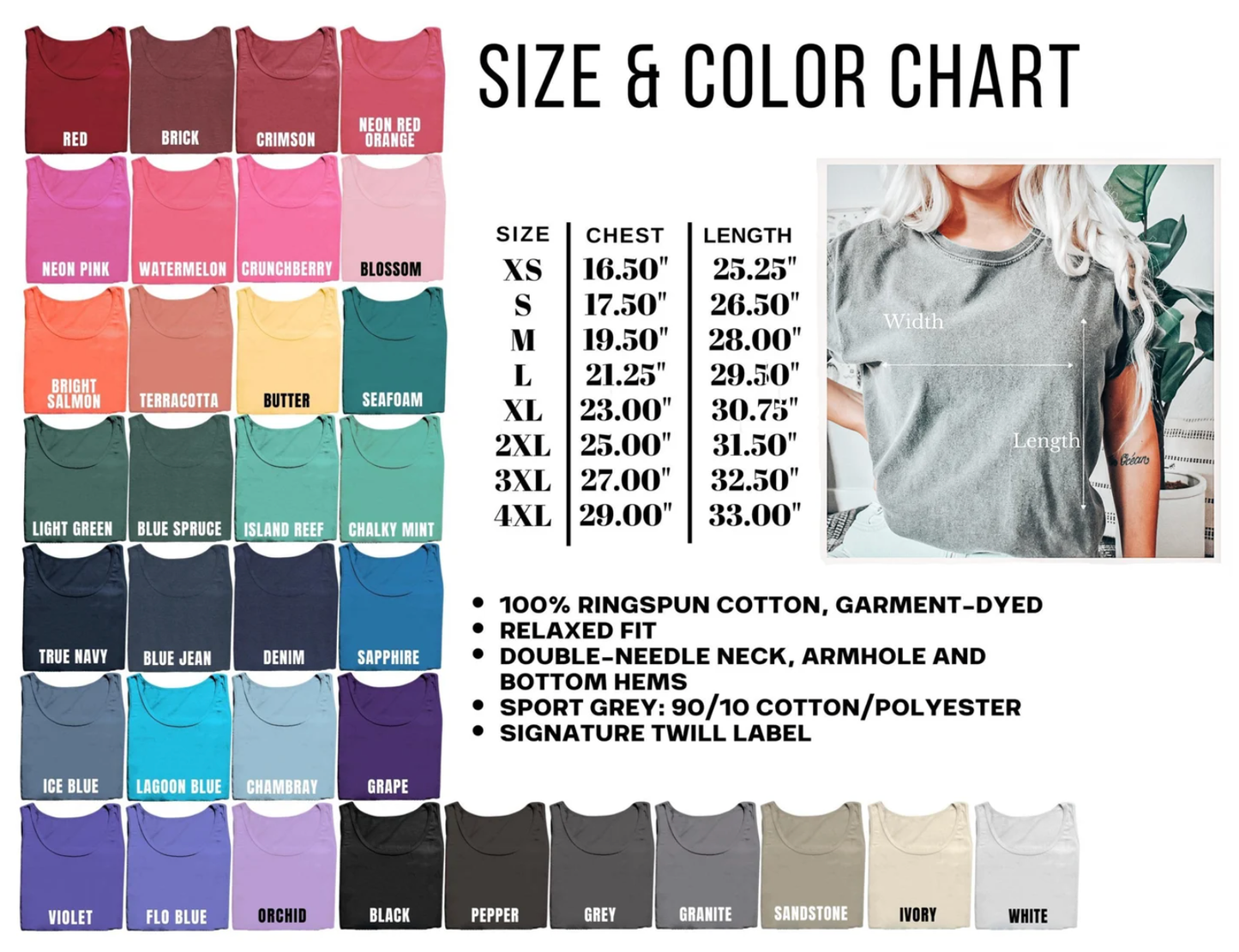 Comfort Colors 1717 Unisex Garment-Dyed Heavyweight T-Shirt