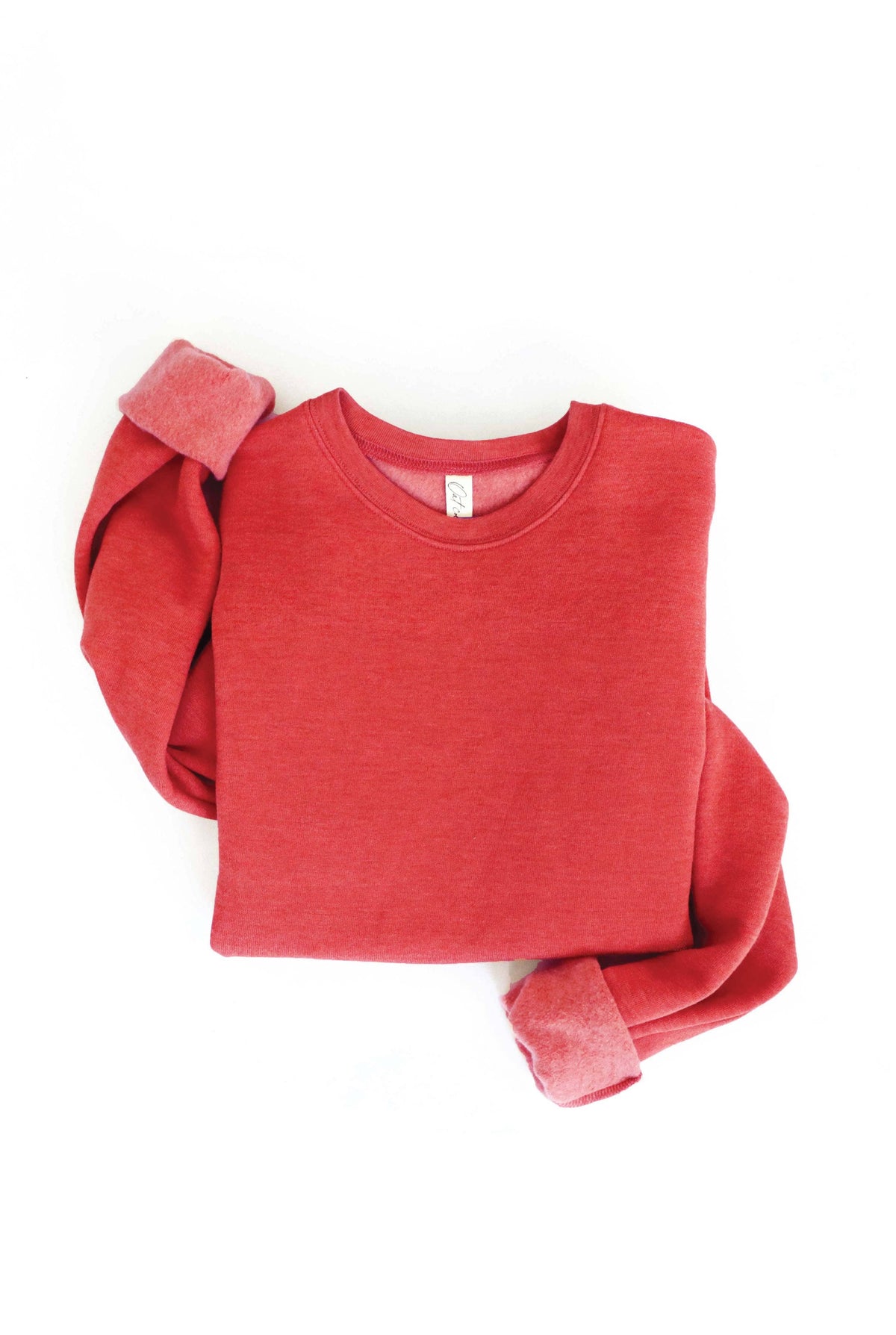 Premium Basic Solid Graphic Sweatshirt