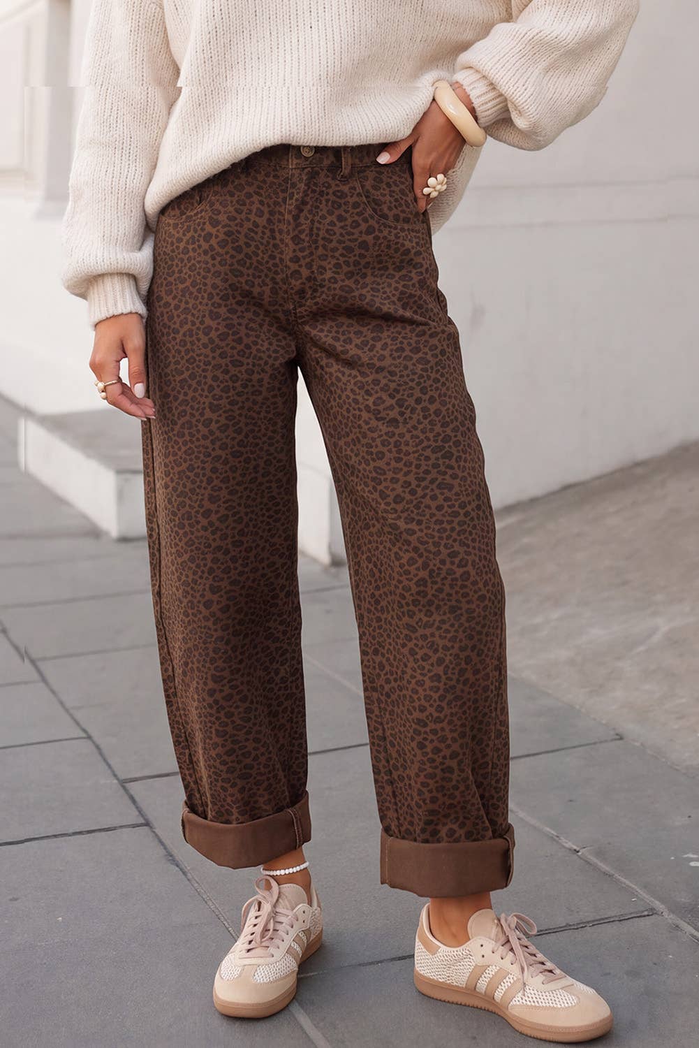 Leopard Print Jeans