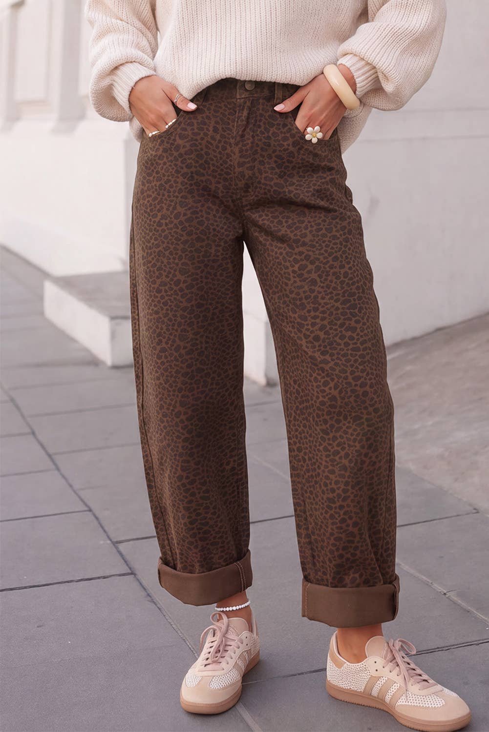 Leopard Print Jeans