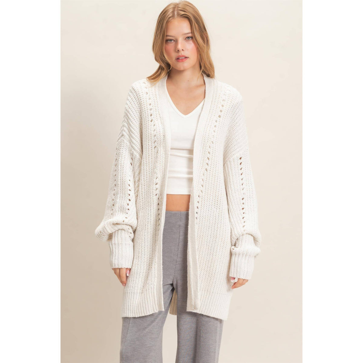Open-Front Cardigan