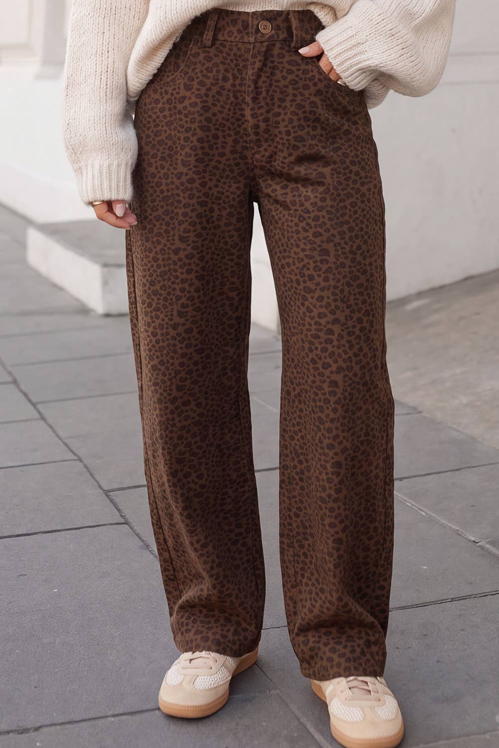 Leopard Print Jeans