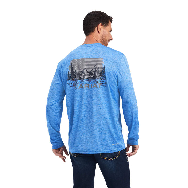 Charger Land of the Free T-Shirt-OLYMPIAN BLUE