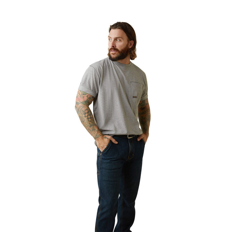 Rebar Workman Reflective Flag T-Shirt