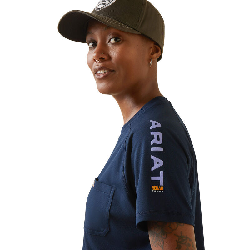 Rebar Heat Fighter T-Shirt-NAVY/ DUSK