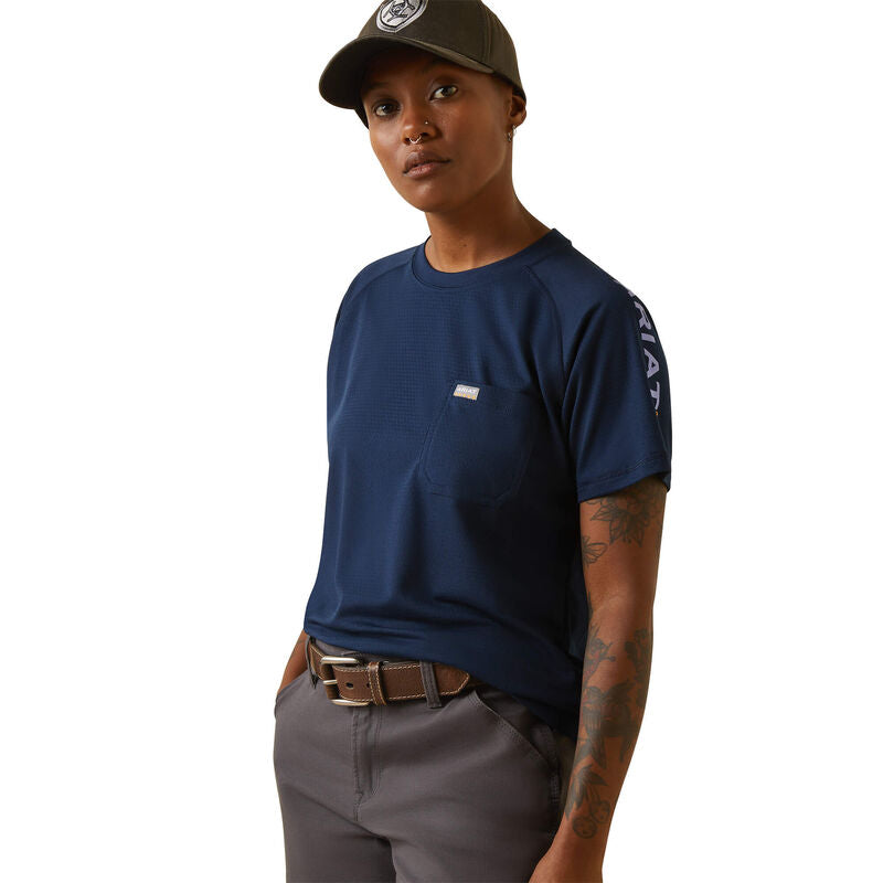 Rebar Heat Fighter T-Shirt-NAVY/ DUSK